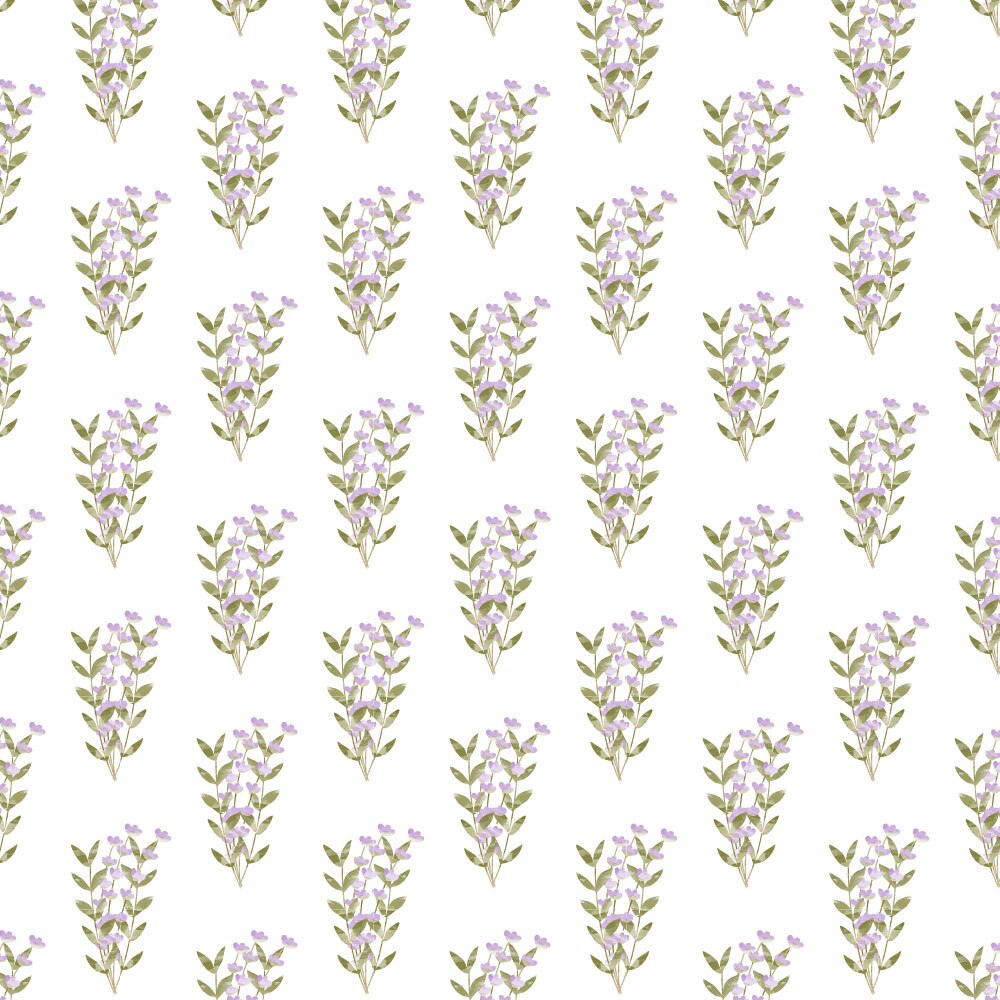 Tapet Premium Heartwork Buchete lavanda si frunzulite, Ecologic, Non-Woven, Set 6 Role, 150 cm x 310 cm