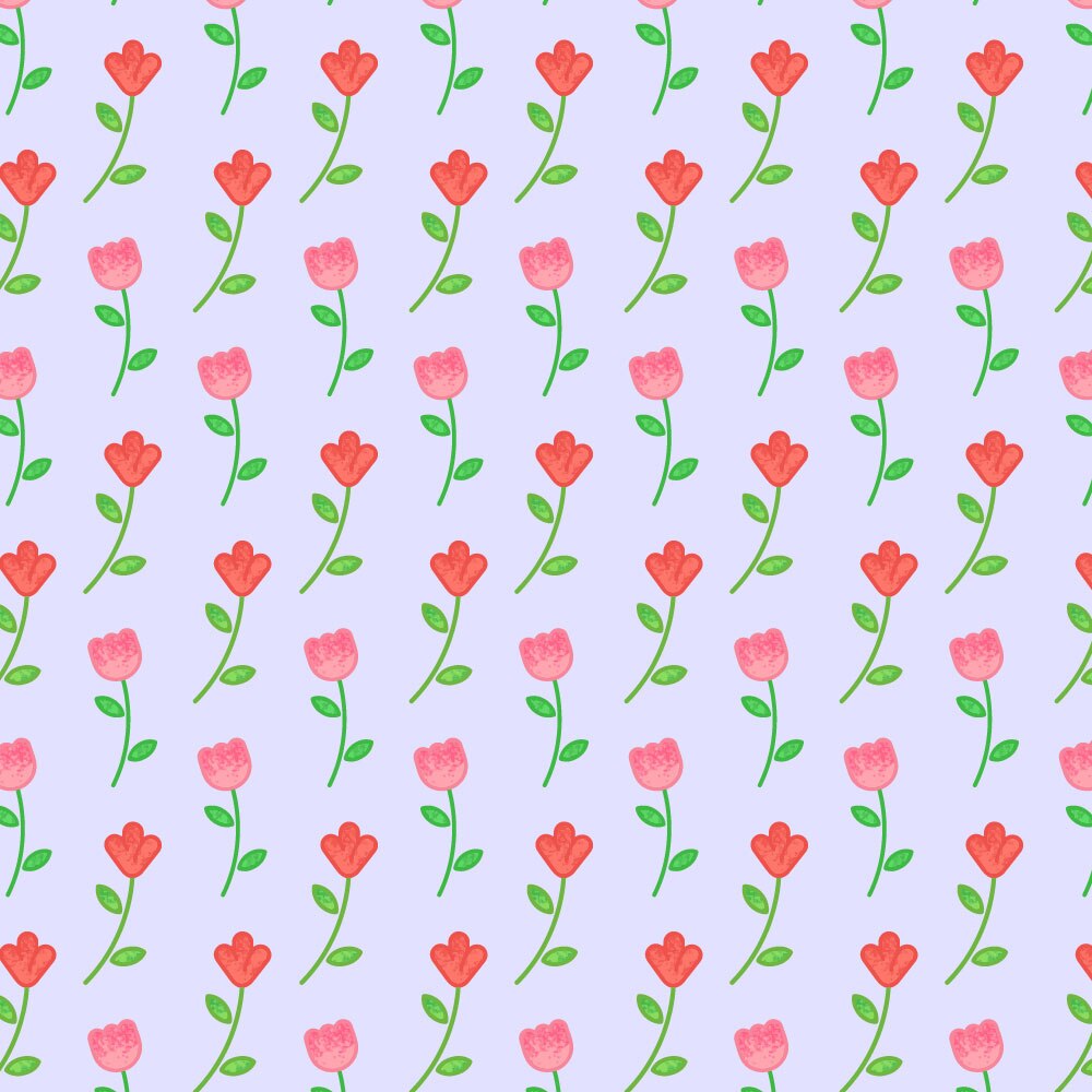 Tapet Premium Heartwork Lalele si flori rosii, Ecologic, Non-Woven, Set 6 Role, 150 cm x 310 cm