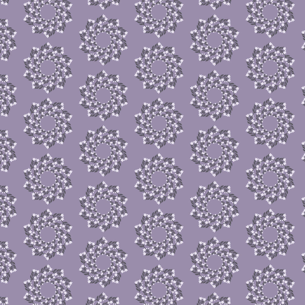 Autocolant Heartwork pentru mobilier, Ghirlanda naturala mov, autoadeziv, latime 100 cm x lungime 150 cm