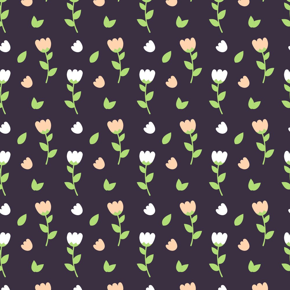 Autocolant Heartwork pentru mobilier, Flori lalele albe si roz, autoadeziv, latime 100 cm x lungime 150 cm