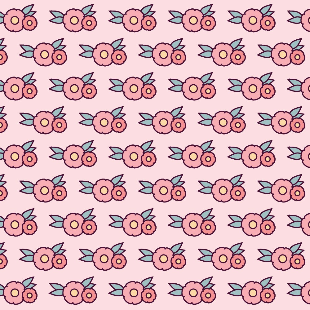 Tapet Premium Heartwork Natura flori fundal roz, Ecologic, Non-Woven, Set 6 Role, 150 cm x 310 cm