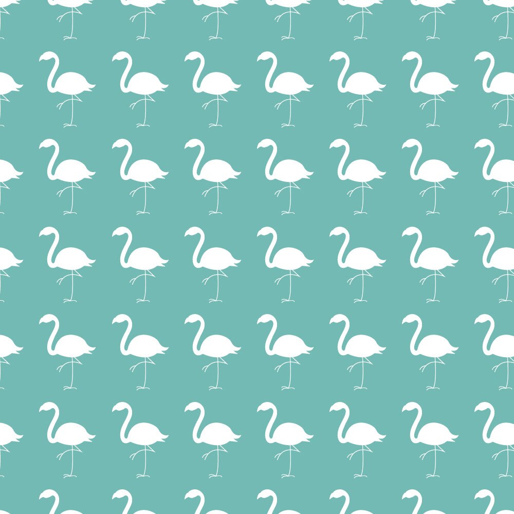 Tapet Premium Heartwork Flamingo alb, Ecologic, Non-Woven, Set 6 Role, 150 cm x 310 cm