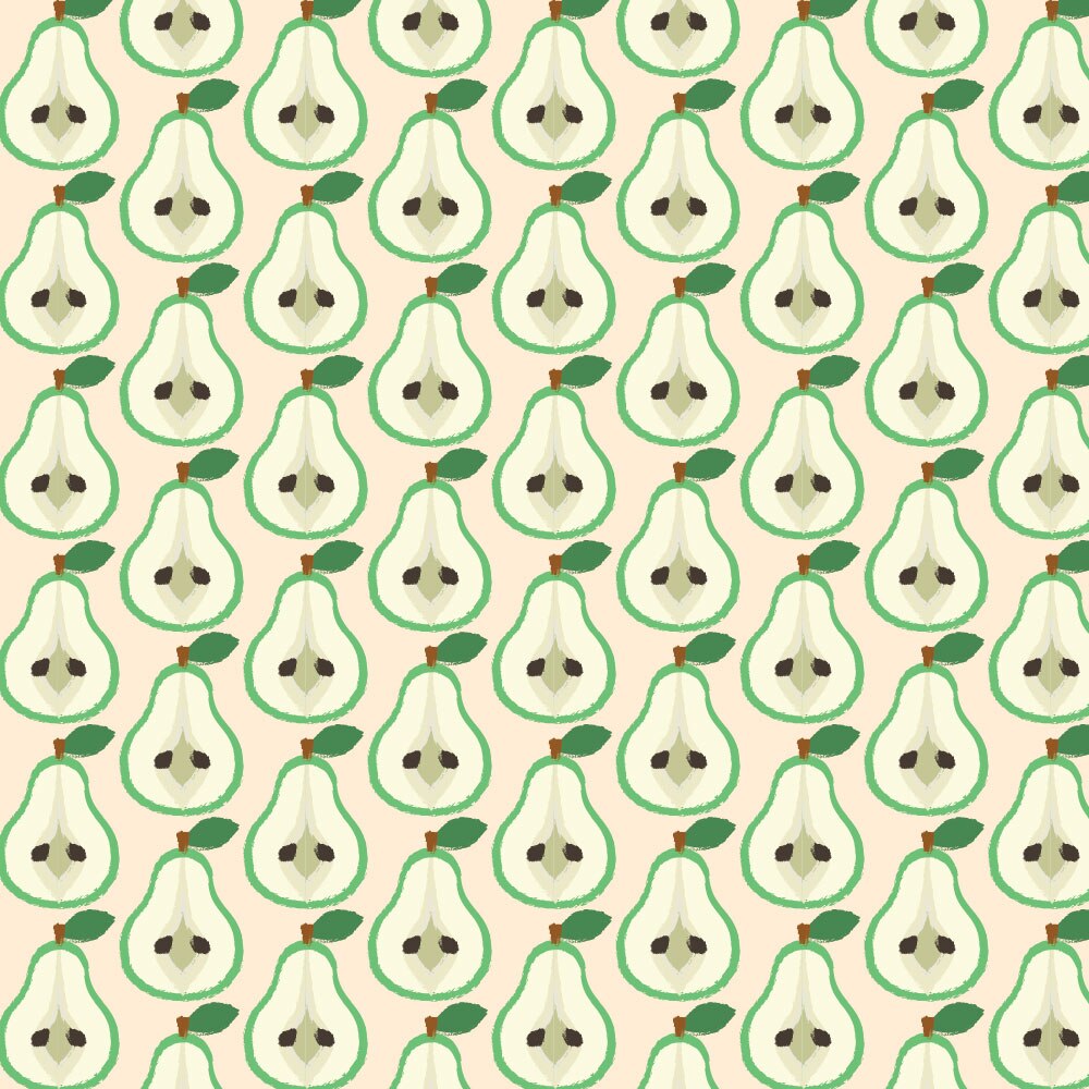 Autocolant Heartwork pentru mobilier, Felii de para, autoadeziv, latime 100 cm x lungime 200 cm