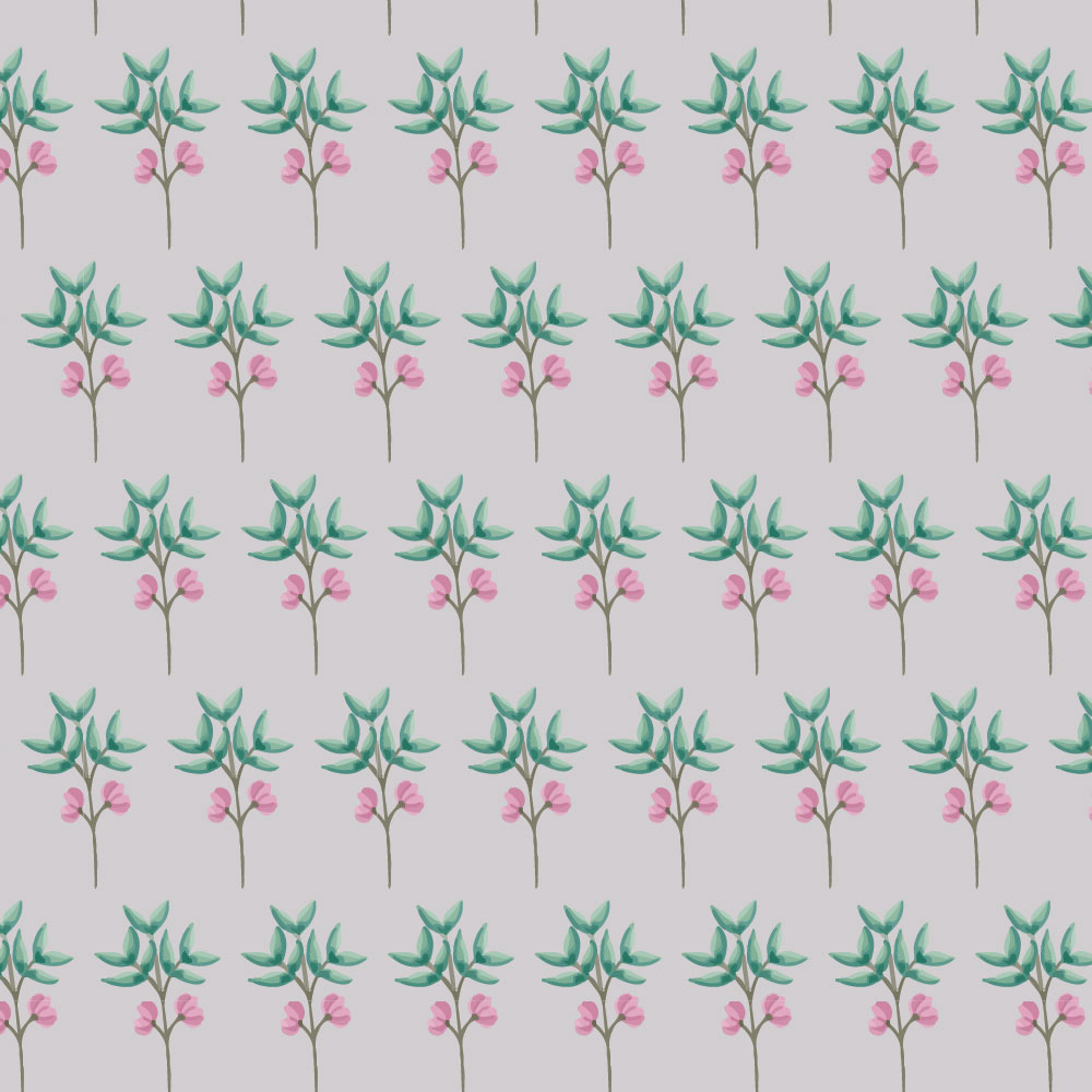 Tapet Premium Heartwork Ramuri inflorite, Ecologic, Non-Woven, Set 6 Role, 150 cm x 310 cm