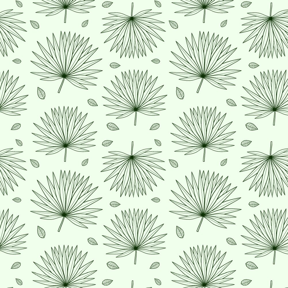 Tapet Premium Heartwork Contur frunze tropicale, Ecologic, Non-Woven, Set 6 Role, 150 cm x 310 cm