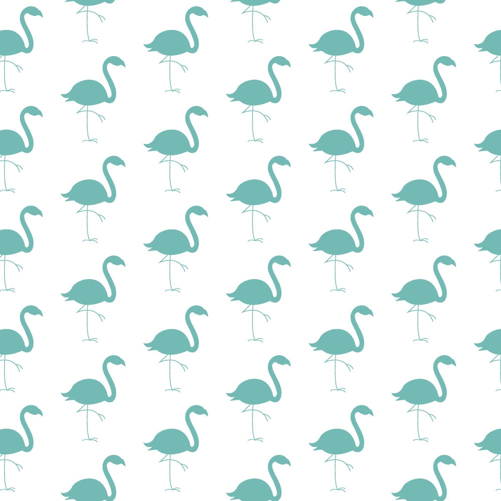 Tapet Premium Heartwork Flamingo turcoaz, Ecologic, Non-Woven, Set 6 Role, 150 cm x 310 cm