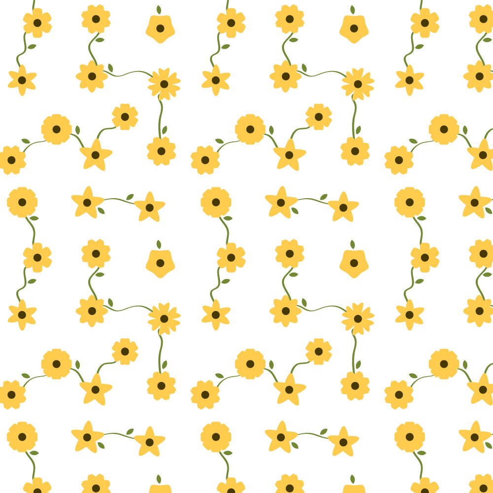 Tapet Premium Heartwork Ghirlande flori mici galbene, Ecologic, Non-Woven, Set 6 Role, 150 cm x 310 cm