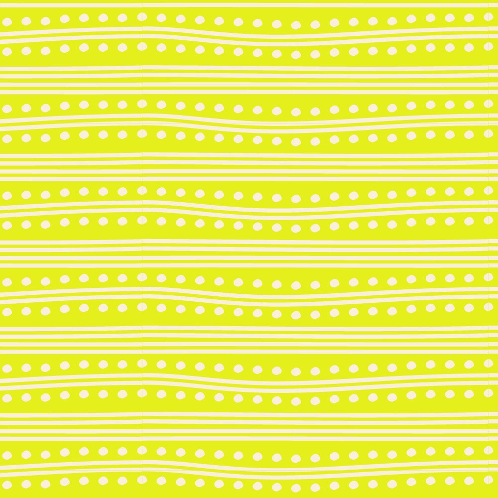 Tapet Premium Heartwork Model jucaus linii si puncte galben, Ecologic, Non-Woven, Set 6 Role, 150 cm x 310 cm