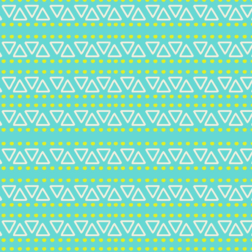 Tapet Premium Heartwork Model jucaus triunghiuri turcoaz, Ecologic, Non-Woven, Set 6 Role, 150 cm x 310 cm