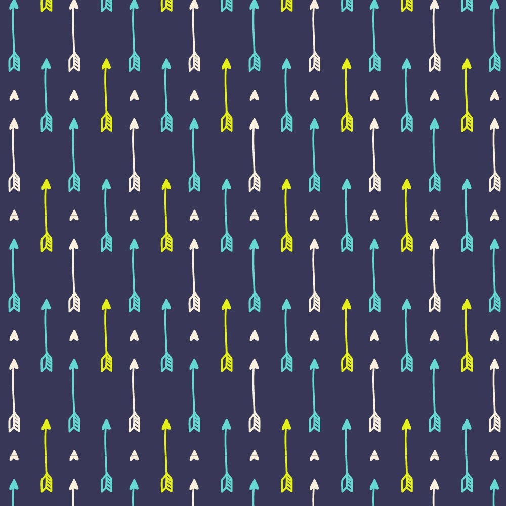 Tapet Premium Heartwork Model jucaus sageti albastru, Ecologic, Non-Woven, Set 6 Role, 150 cm x 310 cm