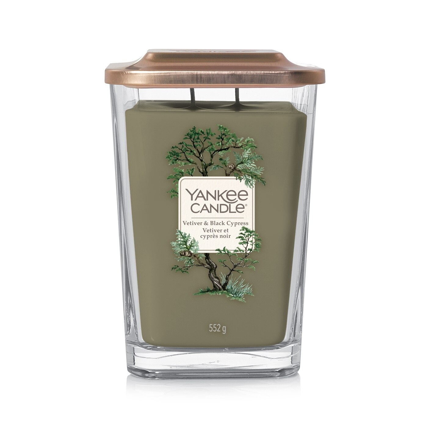 Lumanare Parfumata Elevation Collection Borcan Mare Vetiver & Black Cypress 552g, Yankee Candle
