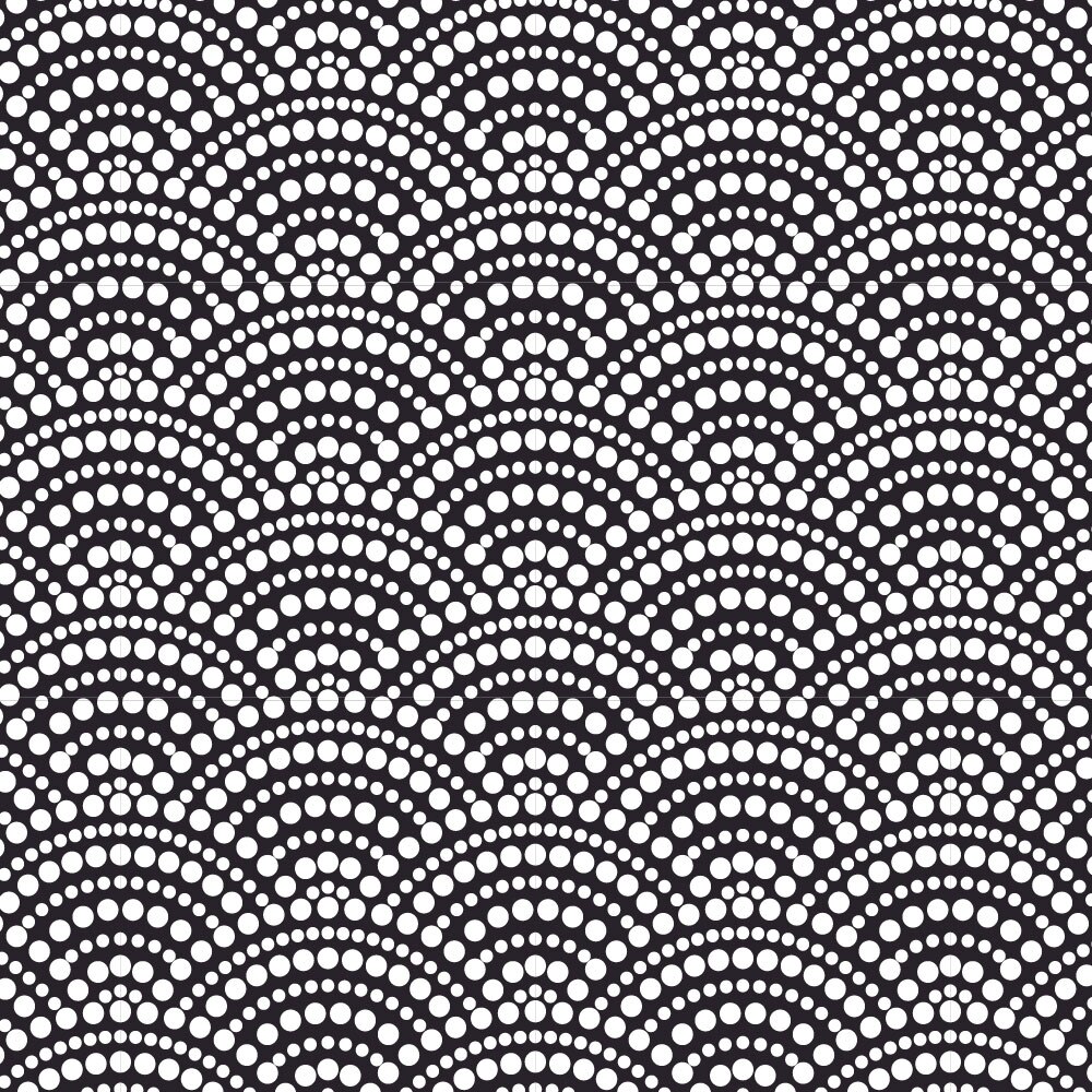 Autocolant Heartwork pentru mobilier, Coroana puncte albe, autoadeziv, latime 50 cm x lungime 50 cm