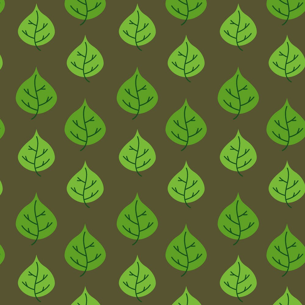 Autocolant Heartwork pentru mobilier, Frunze de primavara fundal maro, autoadeziv, latime 100 cm x lungime 200 cm