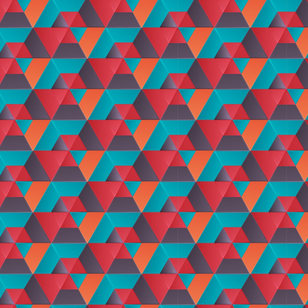 Tapet Premium Heartwork Geometric triunghi hexagon culori puternice, Ecologic, Non-Woven, Set 6 Role, 150 cm x 310 cm