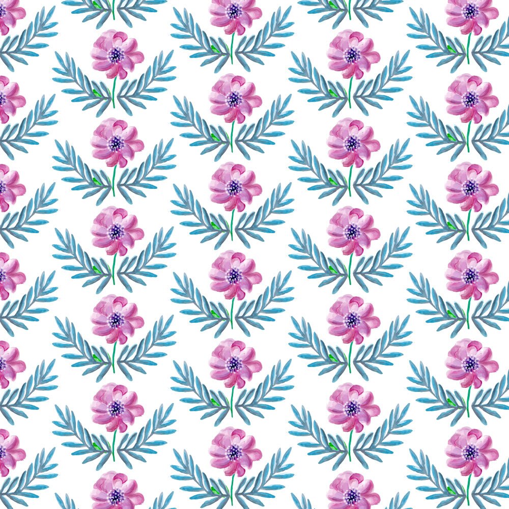 Tapet Premium Heartwork Flori de padure mov, Ecologic, Non-Woven, Set 6 Role, 150 cm x 310 cm