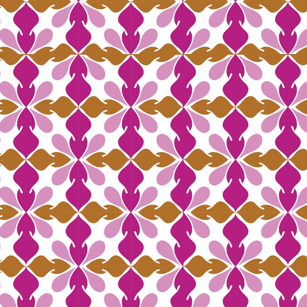 Tapet Premium Heartwork Elemente geometrice roz si portocalii, Ecologic, Non-Woven, Set 6 Role, 150 cm x 310 cm