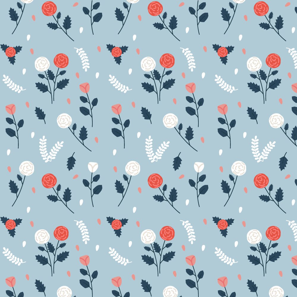 Tapet Premium Heartwork Trandafiri albi si rosii, Ecologic, Non-Woven, Set 6 Role, 150 cm x 310 cm