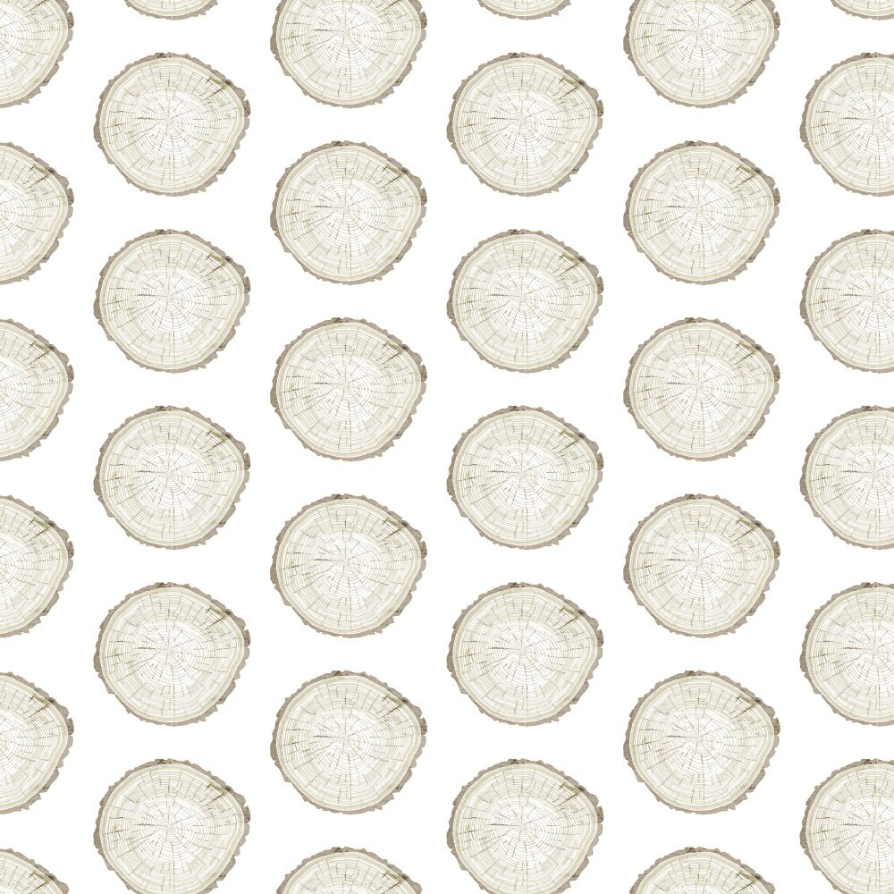 Tapet Premium Heartwork Sectiune copac alb, Ecologic, Non-Woven, Set 6 Role, 150 cm x 310 cm