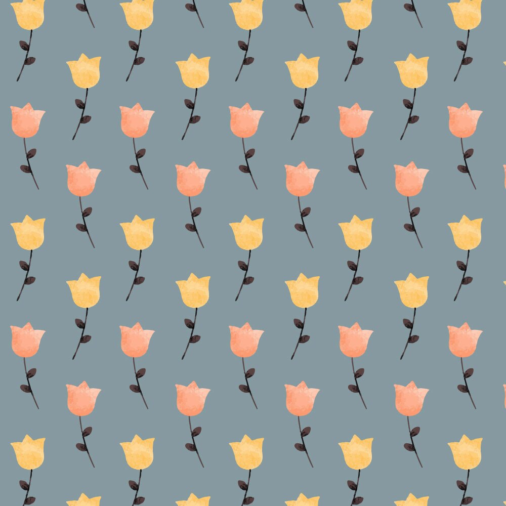 Tapet Premium Heartwork Lalele delicate vintage, Ecologic, Non-Woven, Set 6 Role, 150 cm x 310 cm