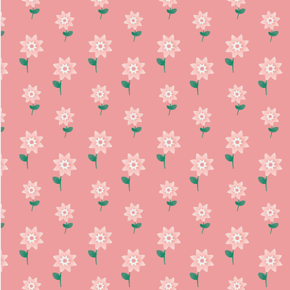 Tapet Premium Heartwork Flori primavara roz, Ecologic, Non-Woven, Set 6 Role, 150 cm x 310 cm