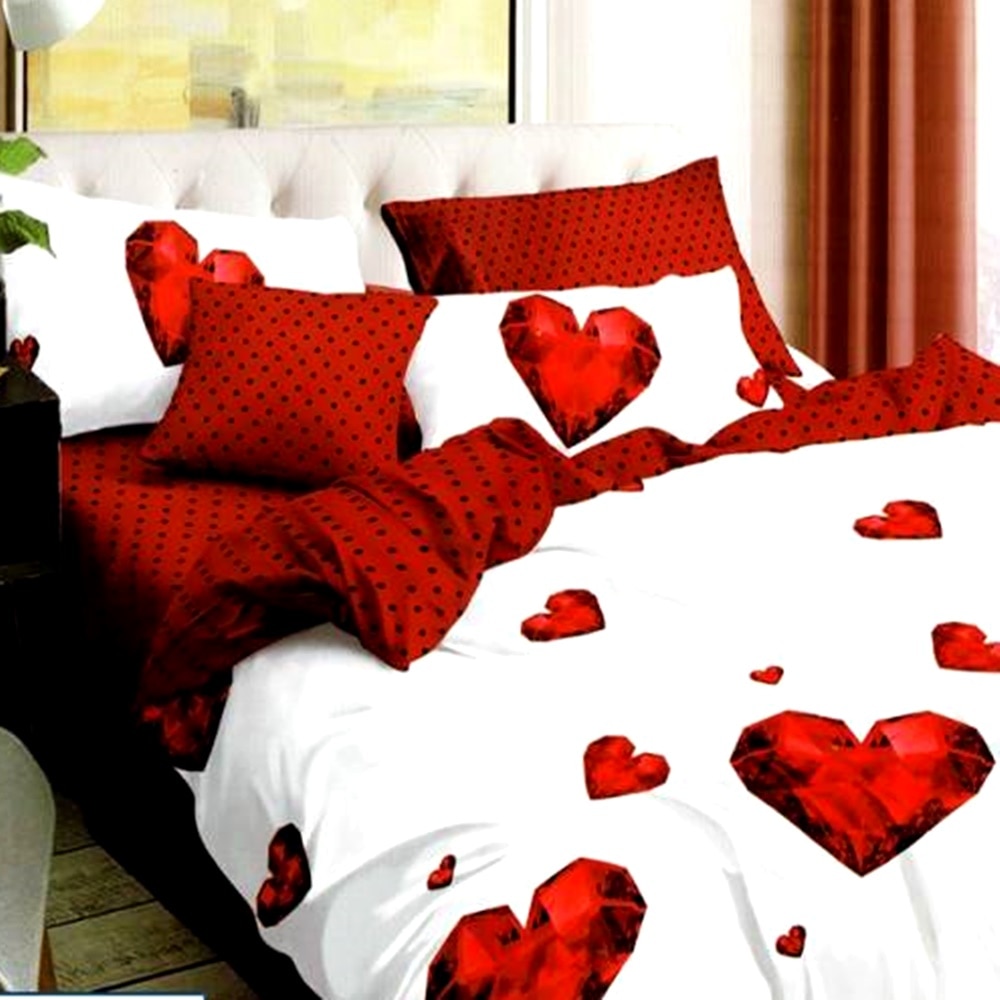 Lenjerie de pat dublu, finet PUCIOASA, 6 piese, 2 persoane, RA178