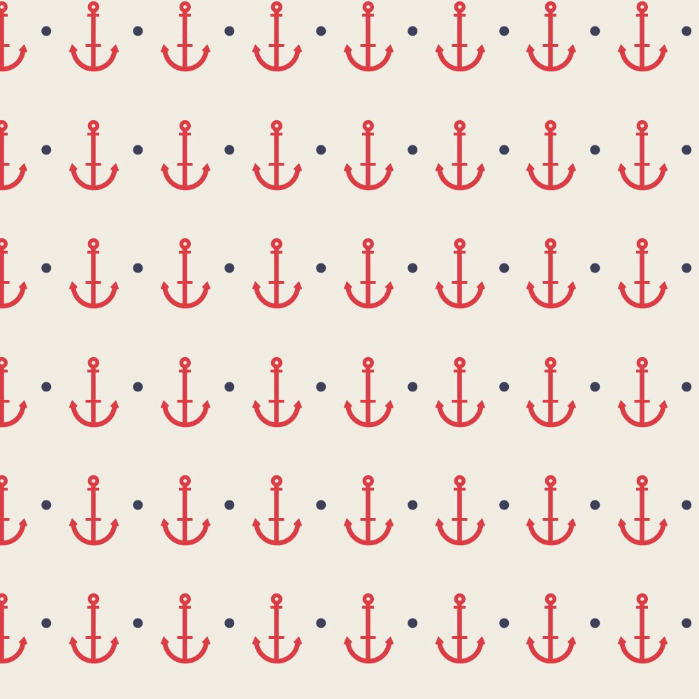 Autocolant Heartwork pentru mobilier, Ancora rosie, autoadeziv, latime 100 cm x lungime 150 cm