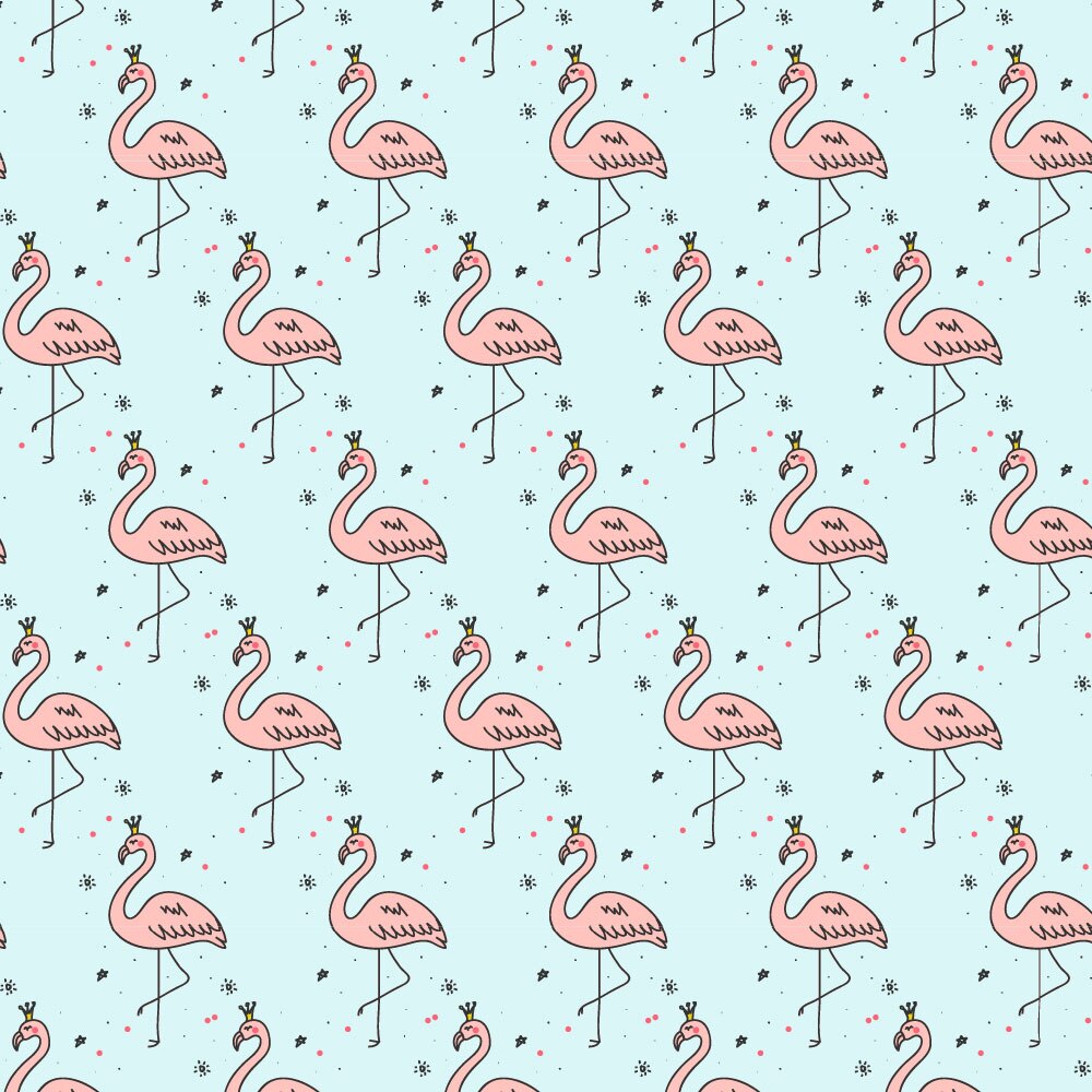 Autocolant Heartwork pentru mobilier, Flamingo coroana, autoadeziv, latime 100 cm x lungime 150 cm