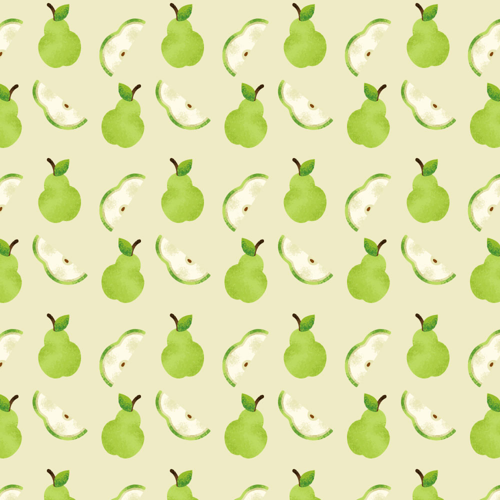 Autocolant Heartwork pentru mobilier, Felii de pere, autoadeziv, latime 100 cm x lungime 200 cm