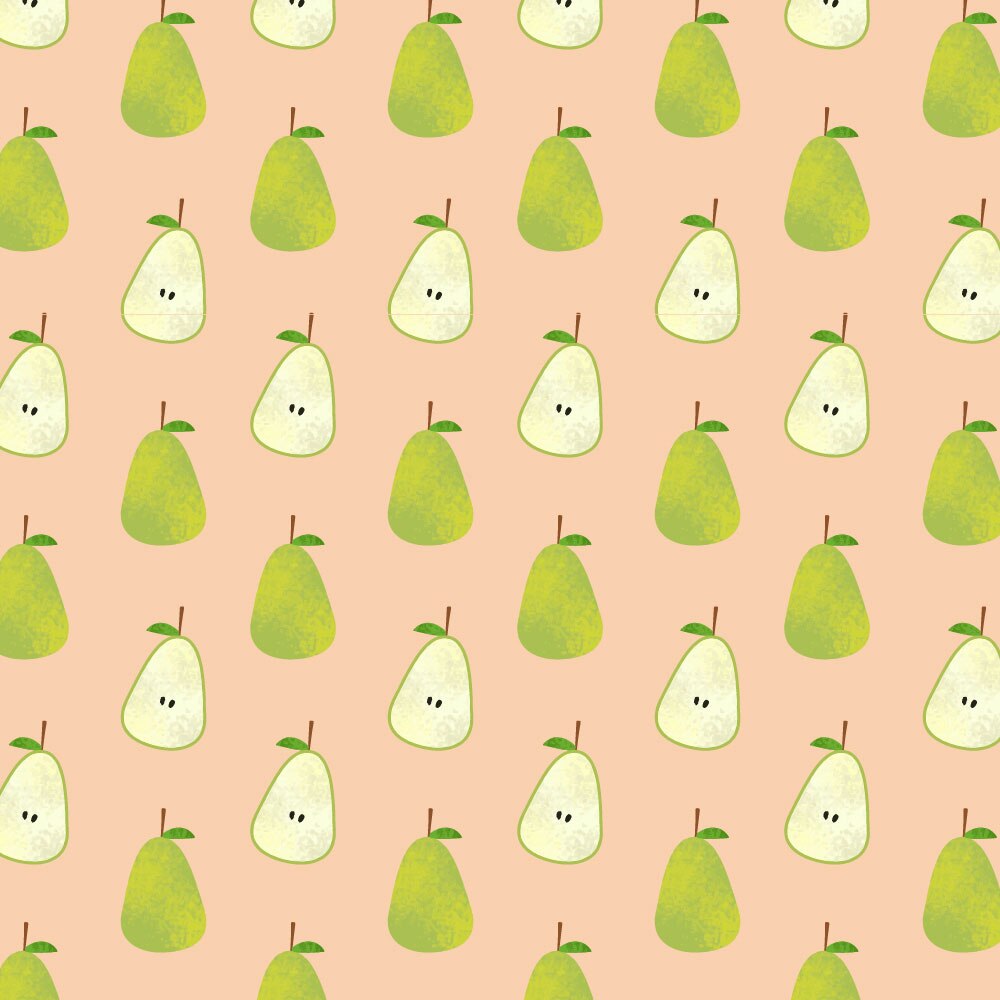 Autocolant Heartwork pentru mobilier, Pere verzi, autoadeziv, latime 100 cm x lungime 200 cm