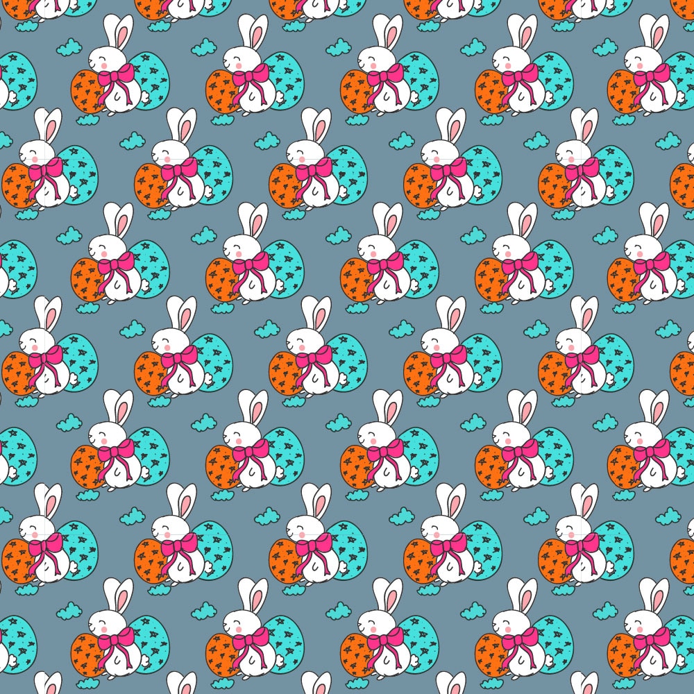 Tapet Premium Heartwork Iepuras de Pasti, Ecologic, Non-Woven, Set 6 Role, 150 cm x 310 cm