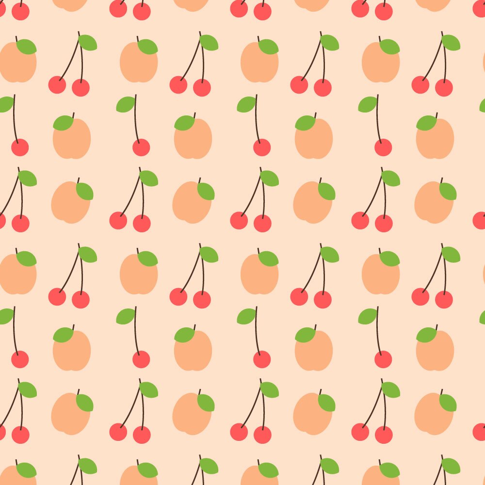 Autocolant Heartwork pentru mobilier, Cirese si caise, autoadeziv, latime 50 cm x lungime 50 cm
