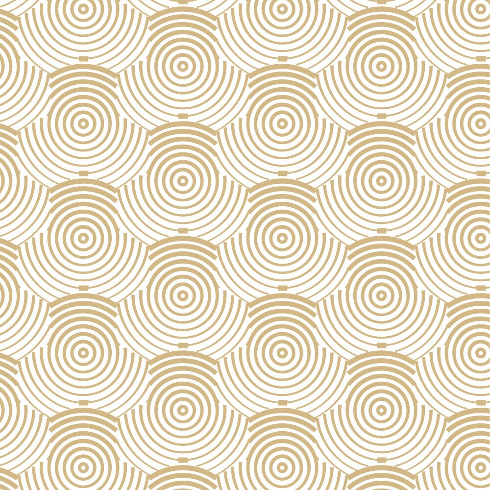 Tapet Premium Heartwork Discuri aurii, Ecologic, Non-Woven, Set 6 Role, 150 cm x 310 cm