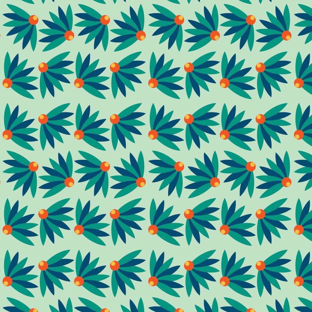 Tapet Premium Heartwork Grup frunze verzi, Ecologic, Non-Woven, Set 6 Role, 150 cm x 310 cm