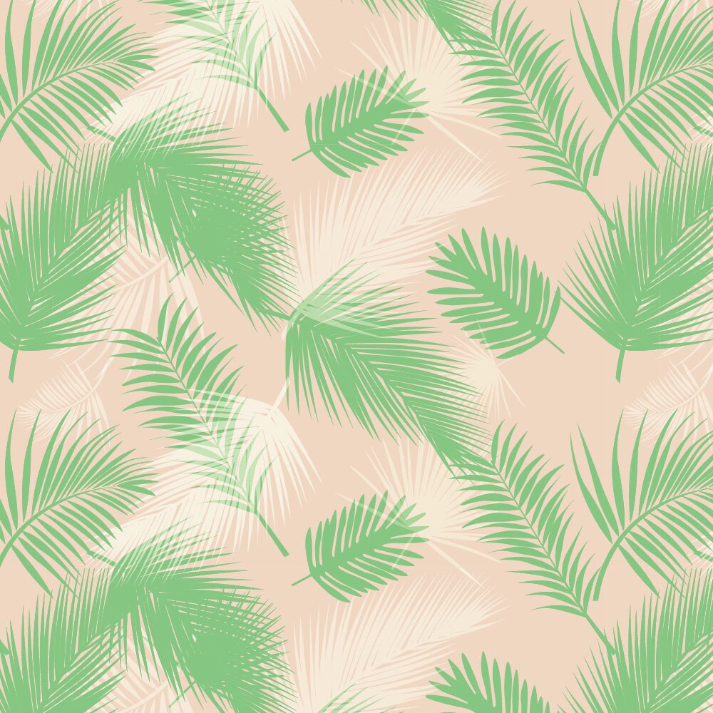 Tapet Premium Heartwork Frunze de palmier, Ecologic, Non-Woven, Set 6 Role, 150 cm x 310 cm