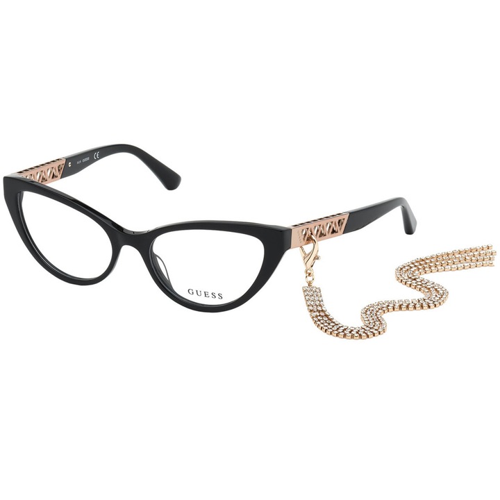 Рамки за очила Guess GU2783 54 001, 54/17/140, Черен/Златист