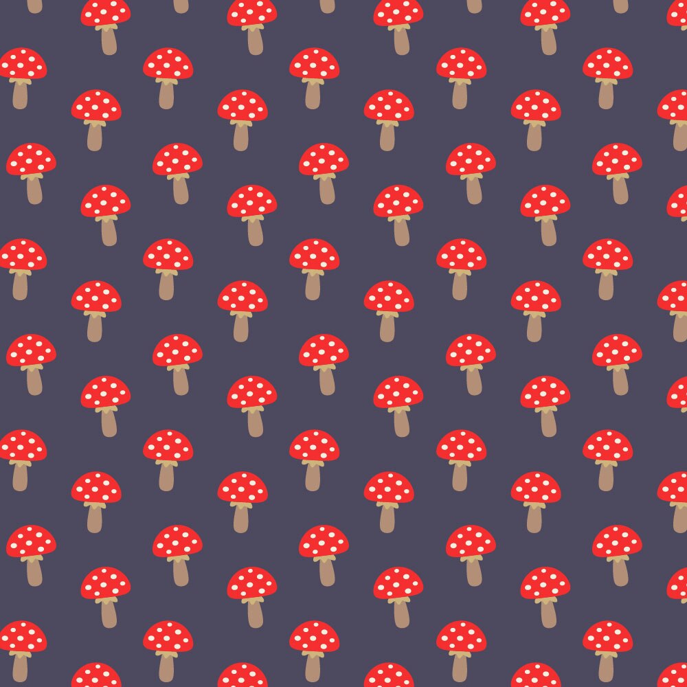 Tapet Premium Heartwork Natura ciupercute rosii, Ecologic, Non-Woven, Set 6 Role, 150 cm x 310 cm