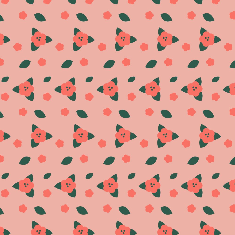 Autocolant Heartwork pentru mobilier, Flori rosii, autoadeziv, latime 100 cm x lungime 150 cm