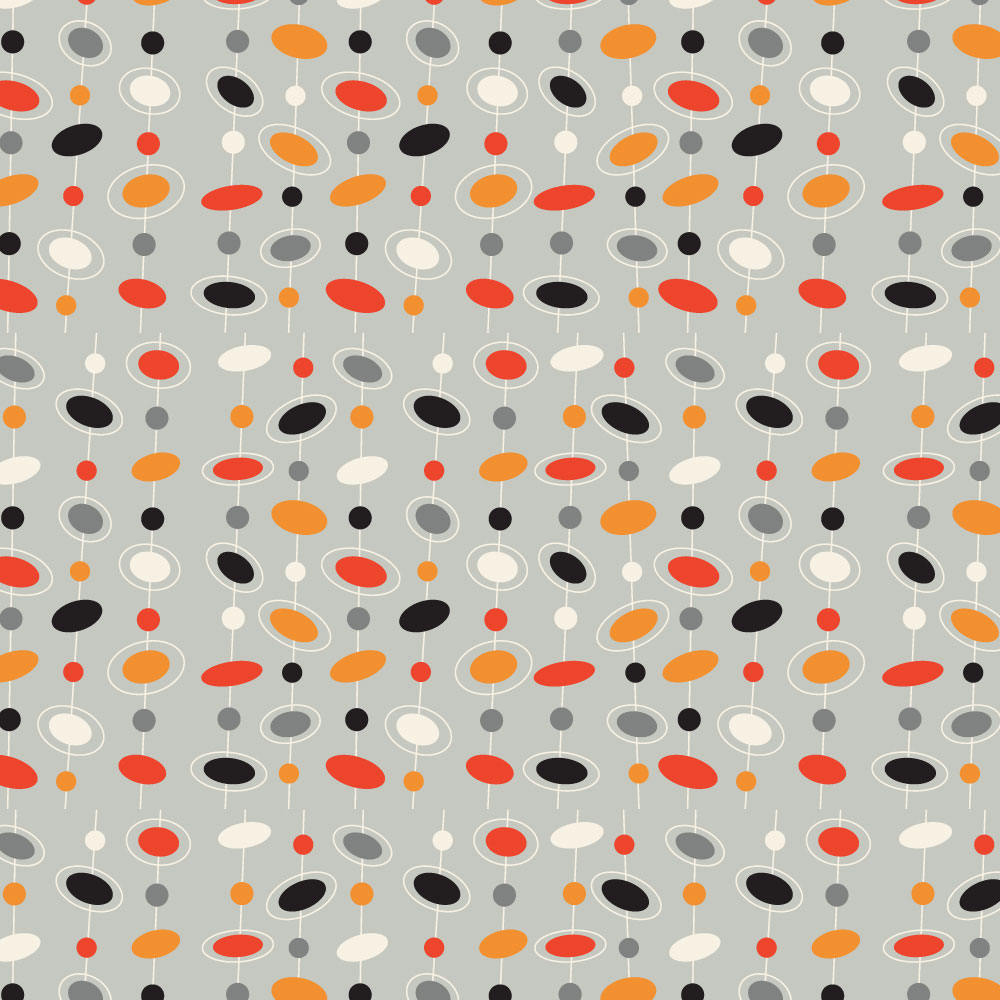 Tapet Premium Heartwork Forme ovale retro, Ecologic, Non-Woven, Set 6 Role, 150 cm x 310 cm