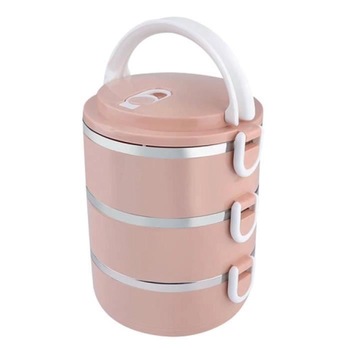Set 3 caserole termice Strend Pro MagicHome LB933, 2.1L, tip sufertas, Roz Set 3 caserole termice Strend Pro MagicHome LB933, 2.1L, tip sufertas, Roz