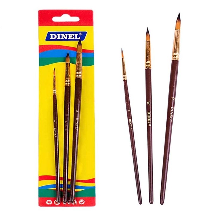 Кръгли четки за рисуване Dinel