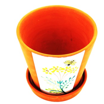 Ghiveci flori, gradina/foisor/balcon, ceramica, accesorii gradina/ornament, 12 x 12 cm, lut Ghiveci flori, gradina/foisor/balcon, ceramica, accesorii gradina/ornament, 12 x 12 cm, lut