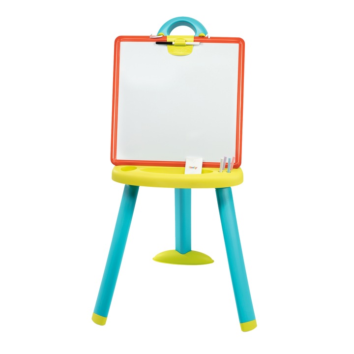 Tablita Smoby - Plastic board, albastru, 7 accesorii