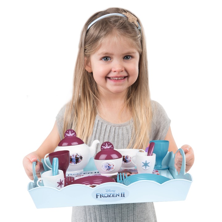Smoby Teakészlet, Frozen II, 16 tartozékkal