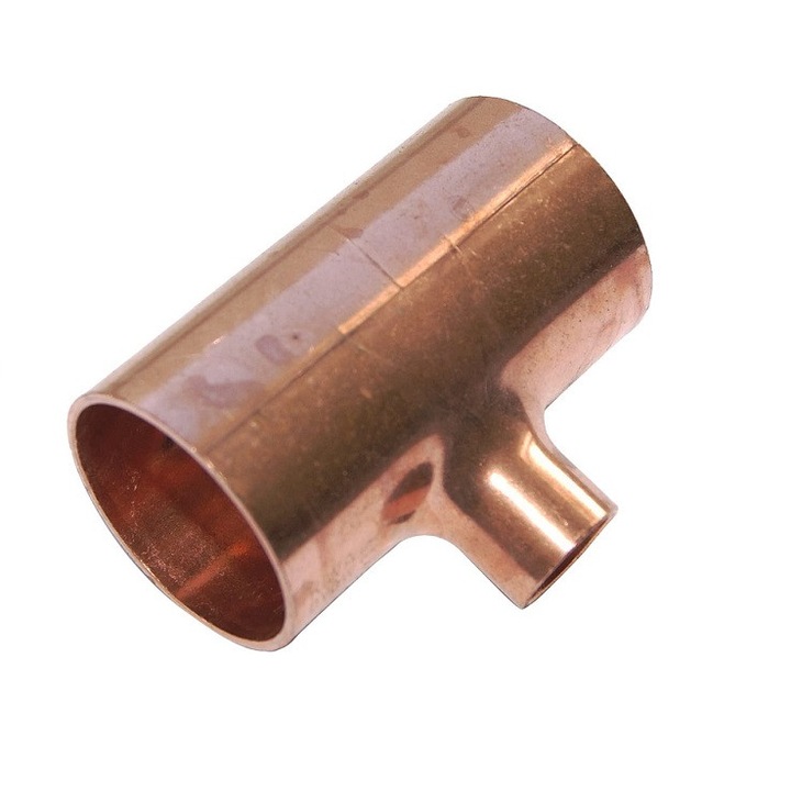 Teu redus cupru, 35x15x35mm, Interior, Imbinare prin sudura