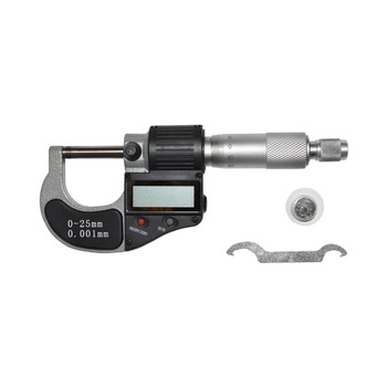 Micrometru de exterior cu afisaj digital si cadru emailat, metric 0-25mm Micrometru de exterior cu afisaj digital si cadru emailat, metric 0-25mm