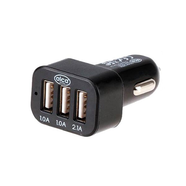 Incarcator auto cu 3 usb negru smart phone-camera-mp 3 player