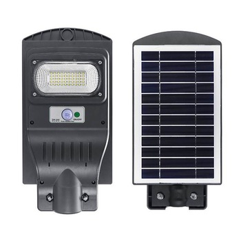 Lampa Stradala, Jortan, proiector LED cu incarcare solara, 30W, panou solar incorporat, acumulator intern Lampa Stradala, Jortan, proiector LED cu incarcare solara, 30W, panou solar incorporat, acumulator intern