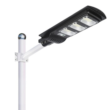 Lampa Stradala, Jortan, proiector LED cu incarcare solara, 90W, panou solar incorporat, acumulator intern Lampa Stradala, Jortan, proiector LED cu incarcare solara, 90W, panou solar incorporat, acumulator intern