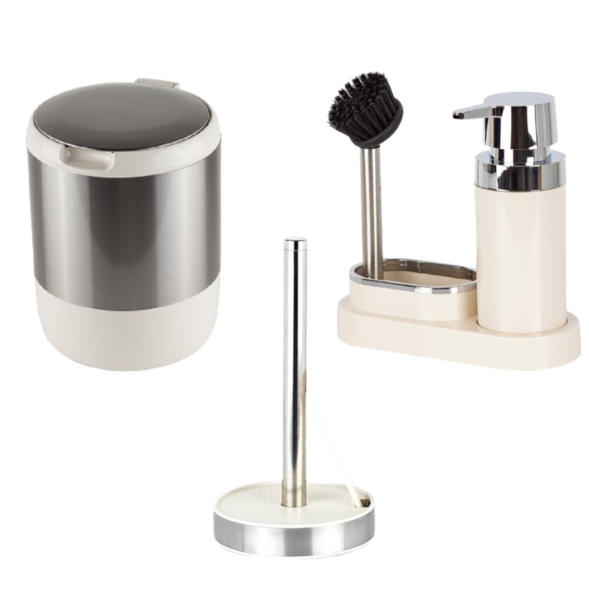 Set de Curatenie Bucatarie, Pasifik, 3 Piese, Bej