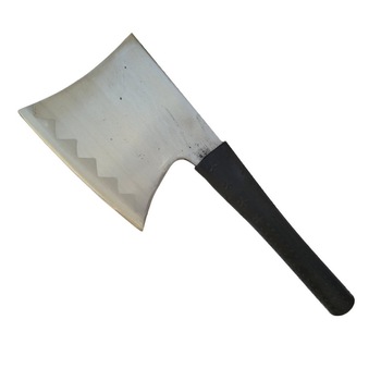 Satar macelarie otel carbon pentru spart oase, maner cauciucat, 1100 g Satar macelarie otel carbon pentru spart oase, maner cauciucat, 1100 g